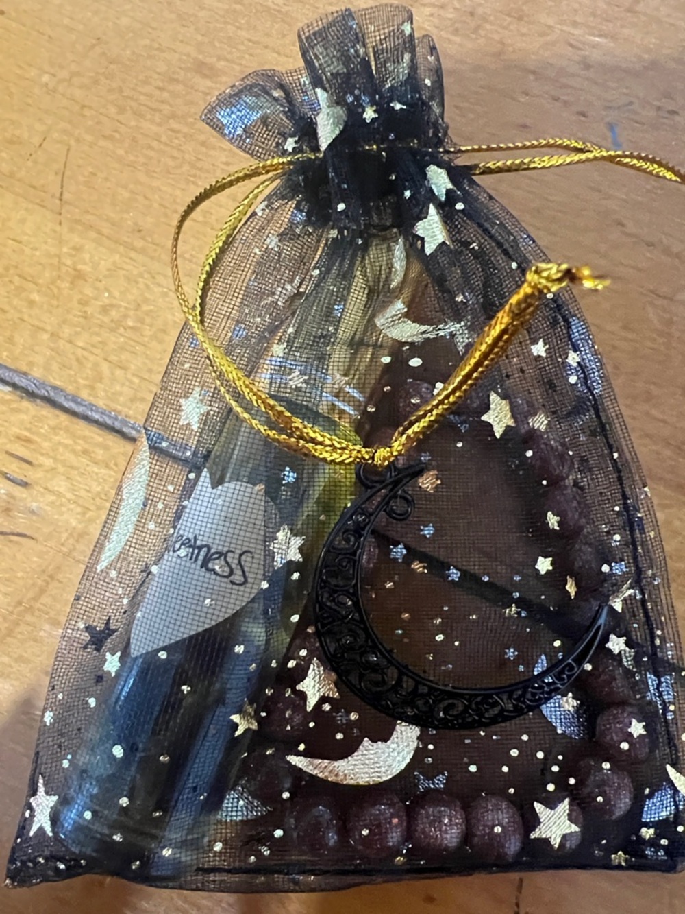 Cute gift, Goldstone bracelet, and Sweetness oil perfume